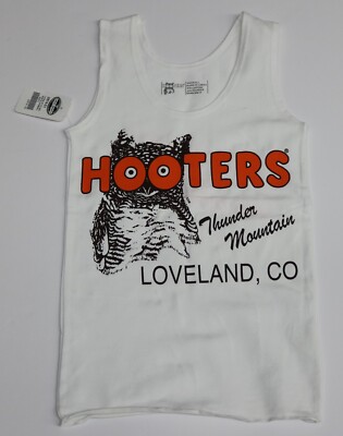 LOVELAND, CO HOOTERS GIRLS XX SMALL AUTHENTIC LYCRA UNIFORM TANK TOP - (XXS)