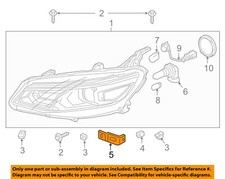 GM OEM 16-24 Malibu Headlamp Components-Headlamp Assy Lower Bracket 23127424