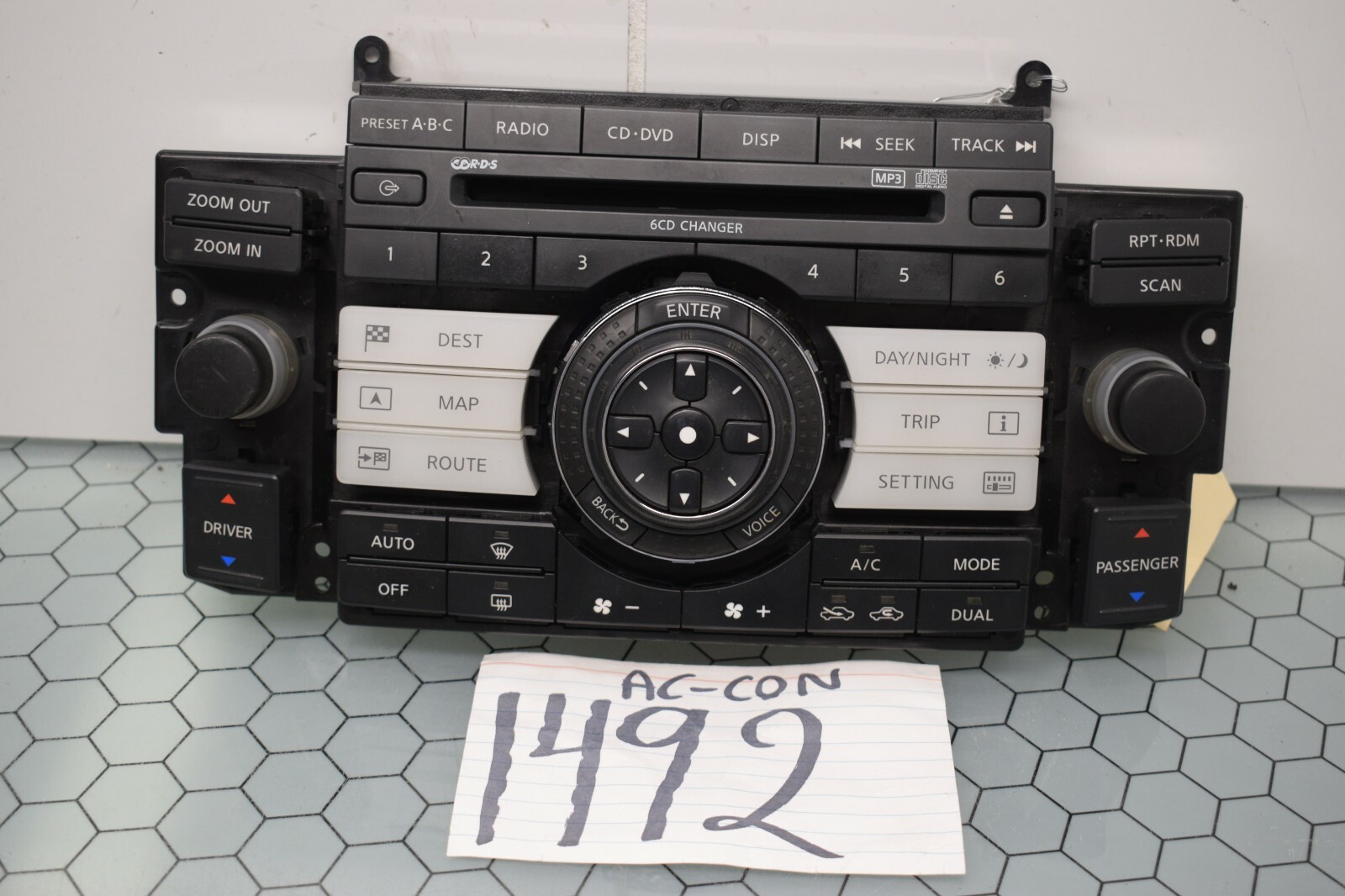 06 07 08 Infiniti FX45 FX35 Radio AC and Heater Control Used Stock #1492-AC 