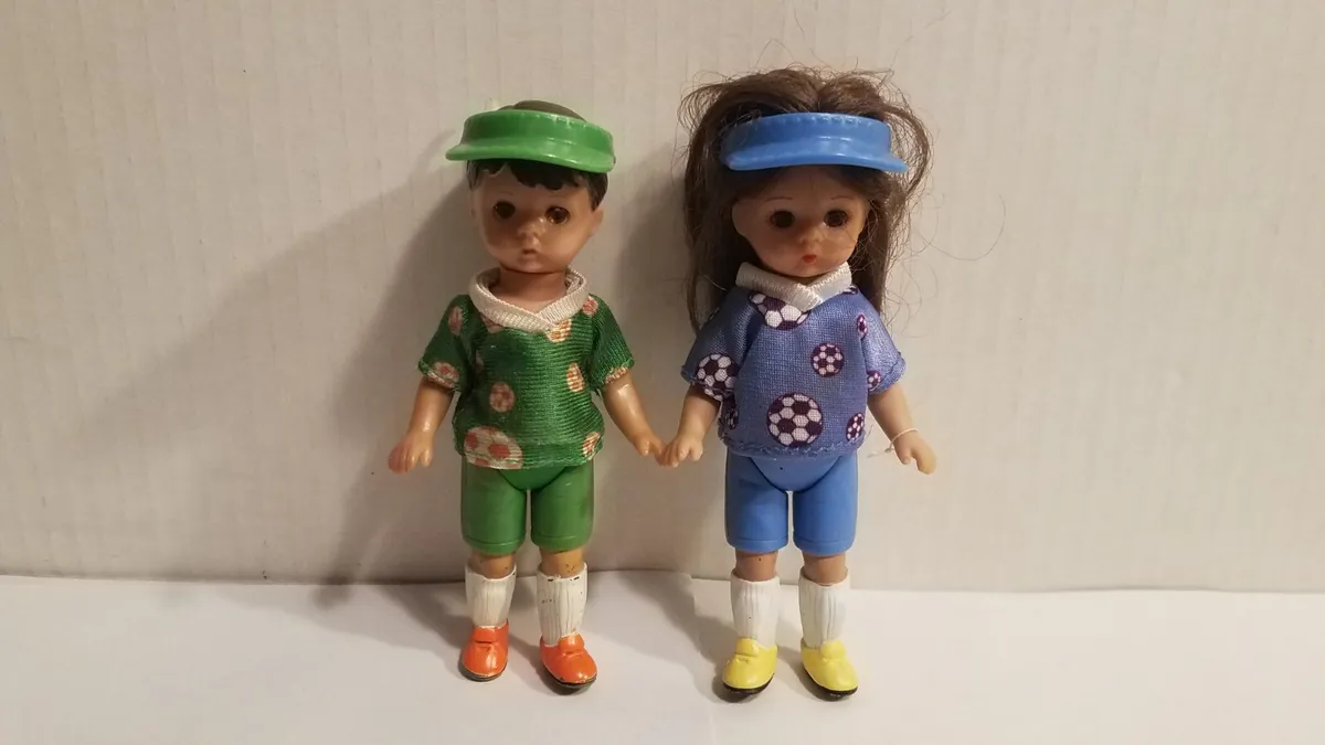 McDonalds Madame Alexander Boy & Girl Kick It Soccer Player Dolls