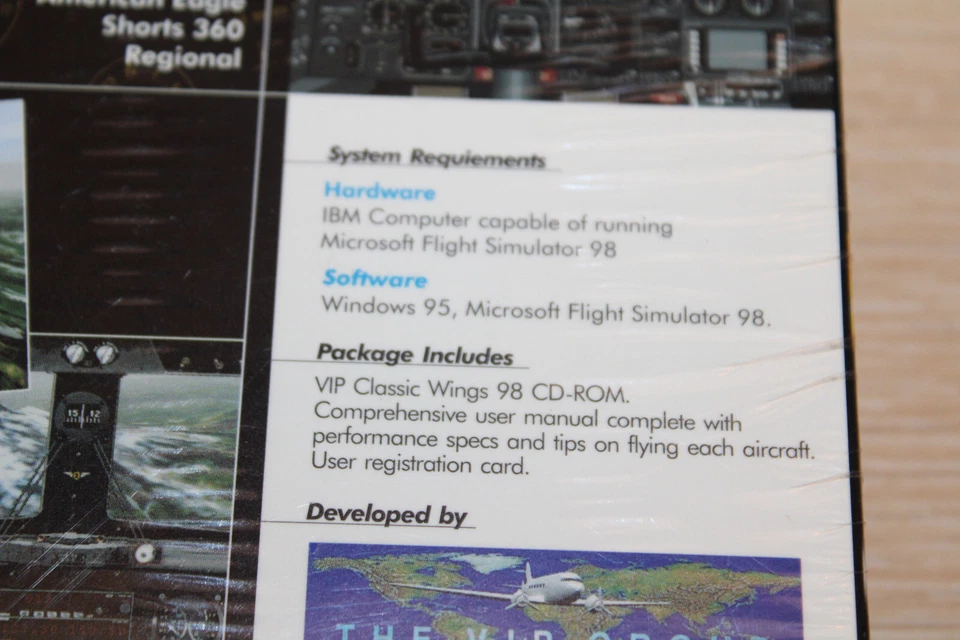 VIP Classic Wings '98 PC-CD Rom, Aircraft & Cockpit Expansion Simulator NEW SEAL - Image 4 of 4