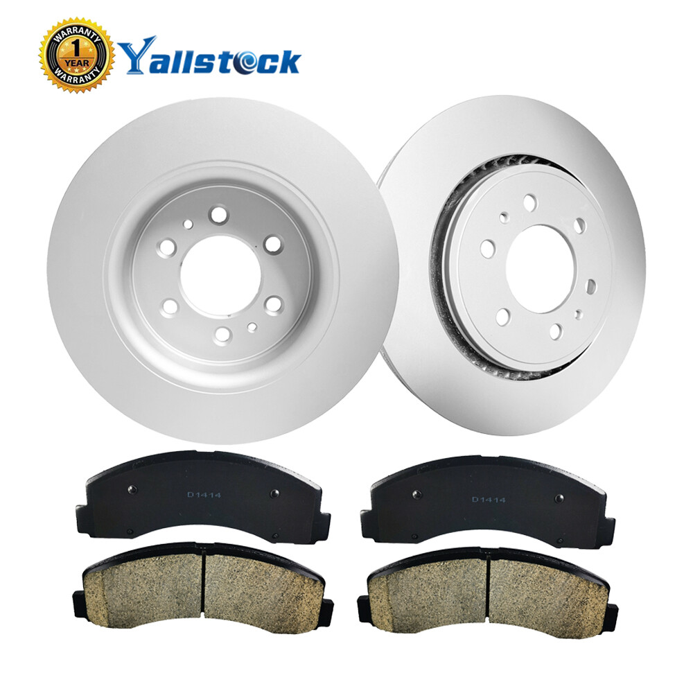Front Car & Truck Brake Disc Rotors Drilled Front & Rear Drilled & Slotted Brake Rotors & Pads Kit For 2018-2020 F-150, Expedition & Navigator Brake Rotor And Pad Kit - Foto 4