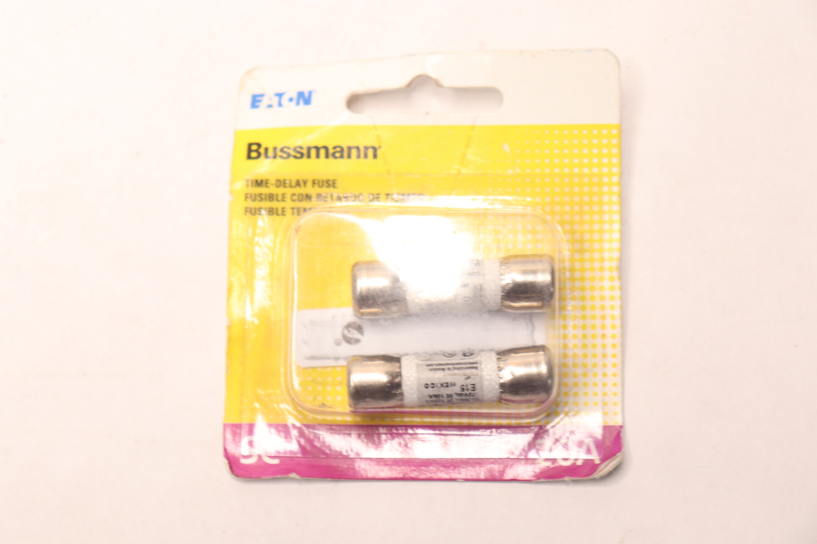 Boîte De 10 Fusibles Bussmann SC-20 (20A) - Time-Delay Classe G - 600V AC - Pour Protection Circuits