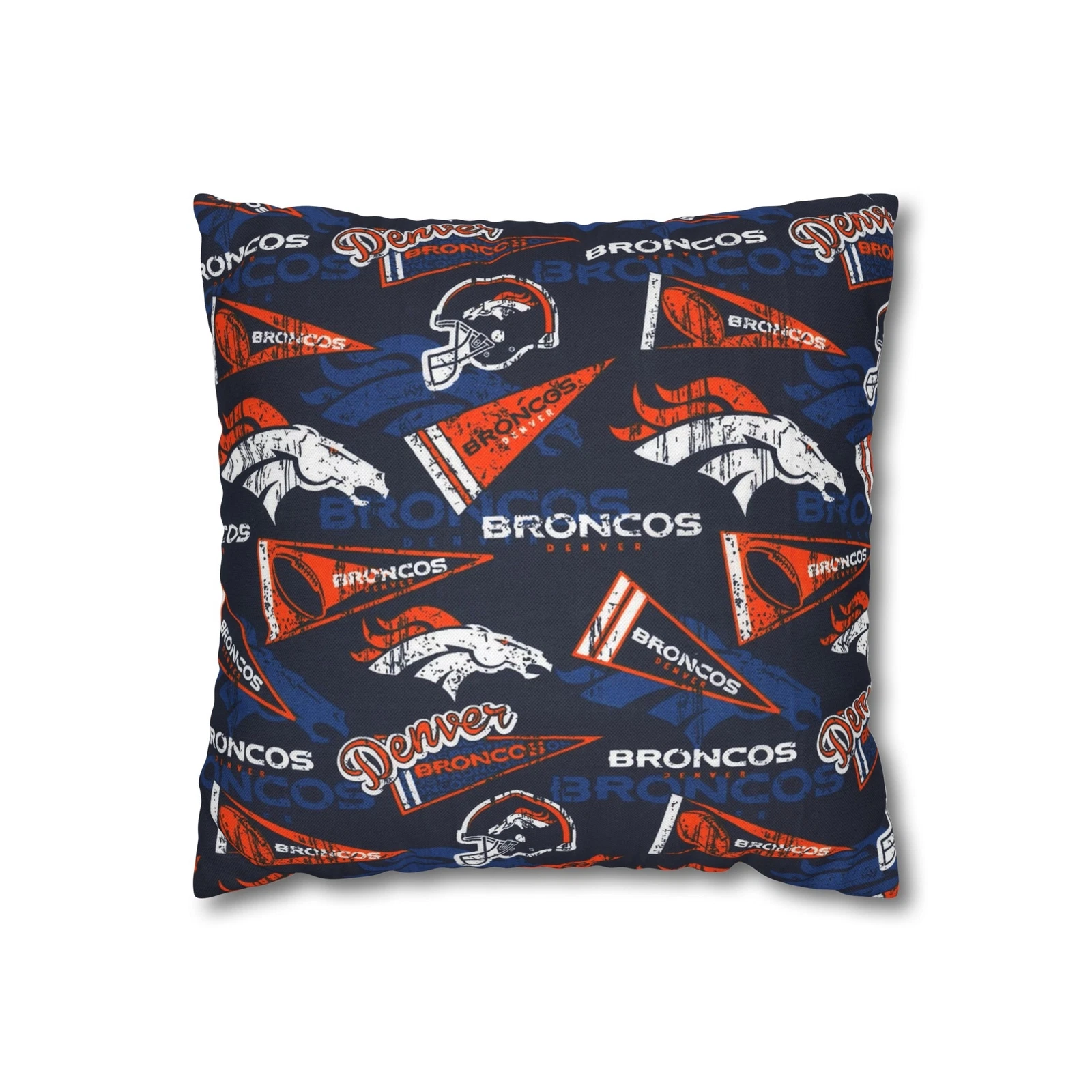 Denver Broncos Spun Square Pillowcase