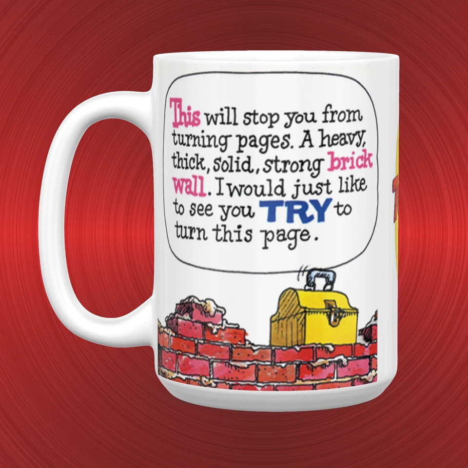 Grover • Monster End • Pasaste la página • Little Golden Book GRANDE 15 oz. TAZA Foto 2 de 4