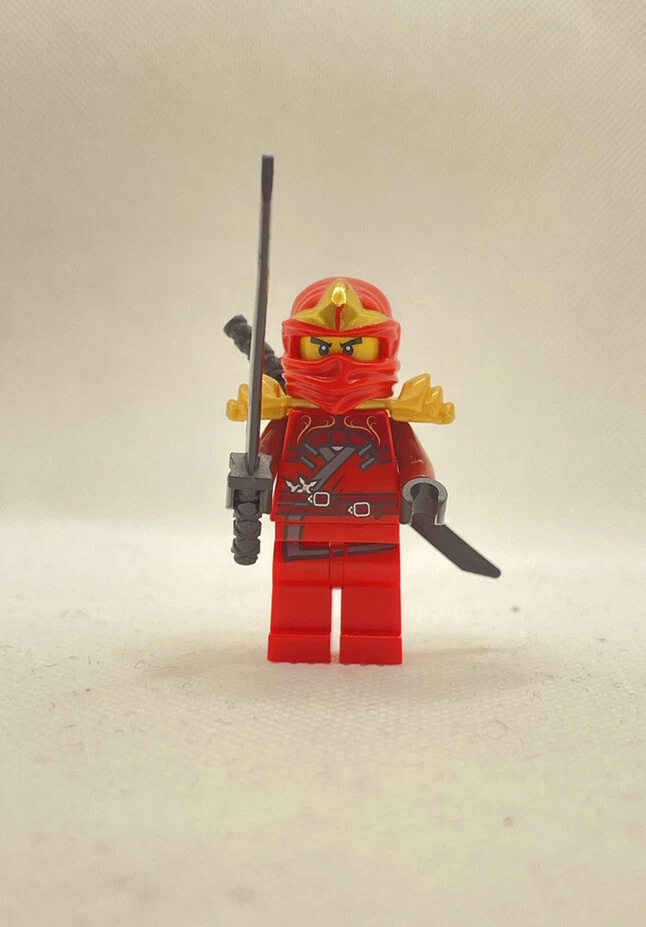 Kai ZX with Armor LEGO Ninjago Minifigure Figure 2012 Black Swords Red Ninja