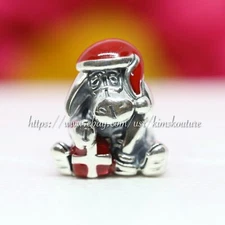 Authentic  Pandora Christmas Eeyore Sterling Silver Charm 798449C01