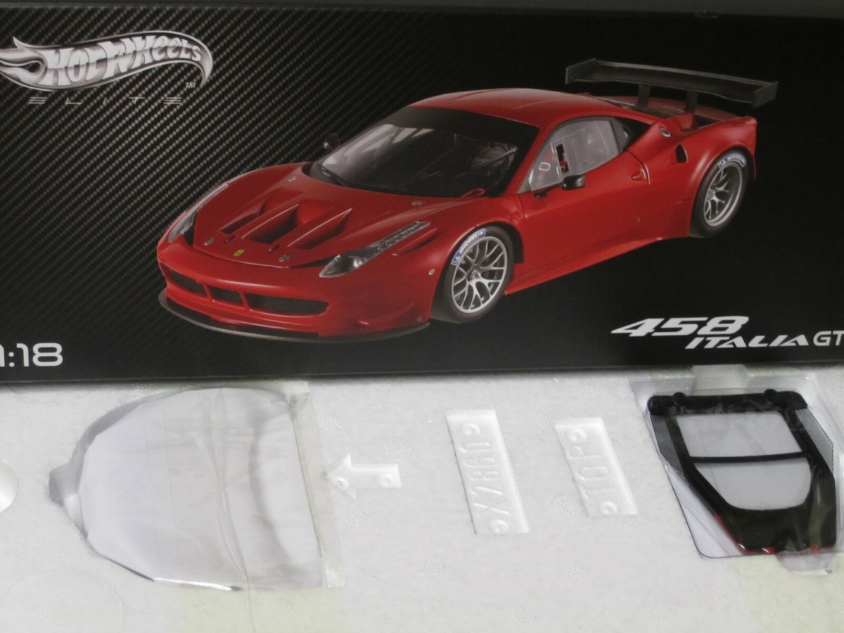 1/18 HOTWHEELS ELITE フェラーリ458 ITALIA GT2 HotWheels Elite 1:18 Ferrari 458 Italia GT2 Special Edition
