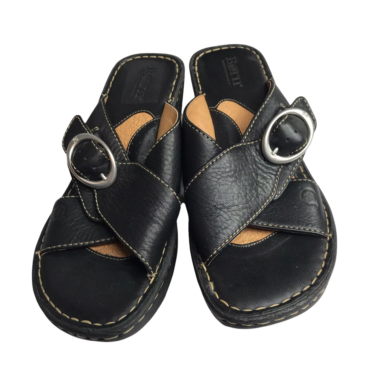 Born leather slides discount