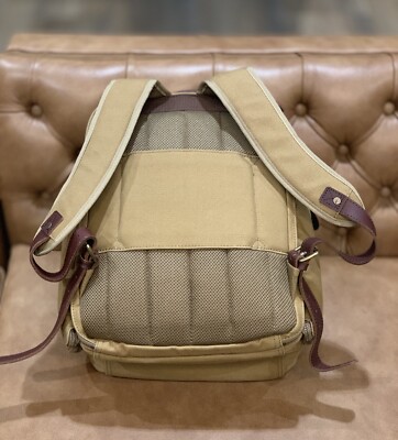 bob timberlake leather backpack Bob Timberlake Backpack Travel Bag Leather & Canvas feat Payne's Valley Cup  ⛳️