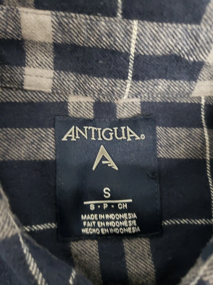 Antigua postura de los New England Patriots azul marino/gris para hombre talla pequeña Foto 4 de 4