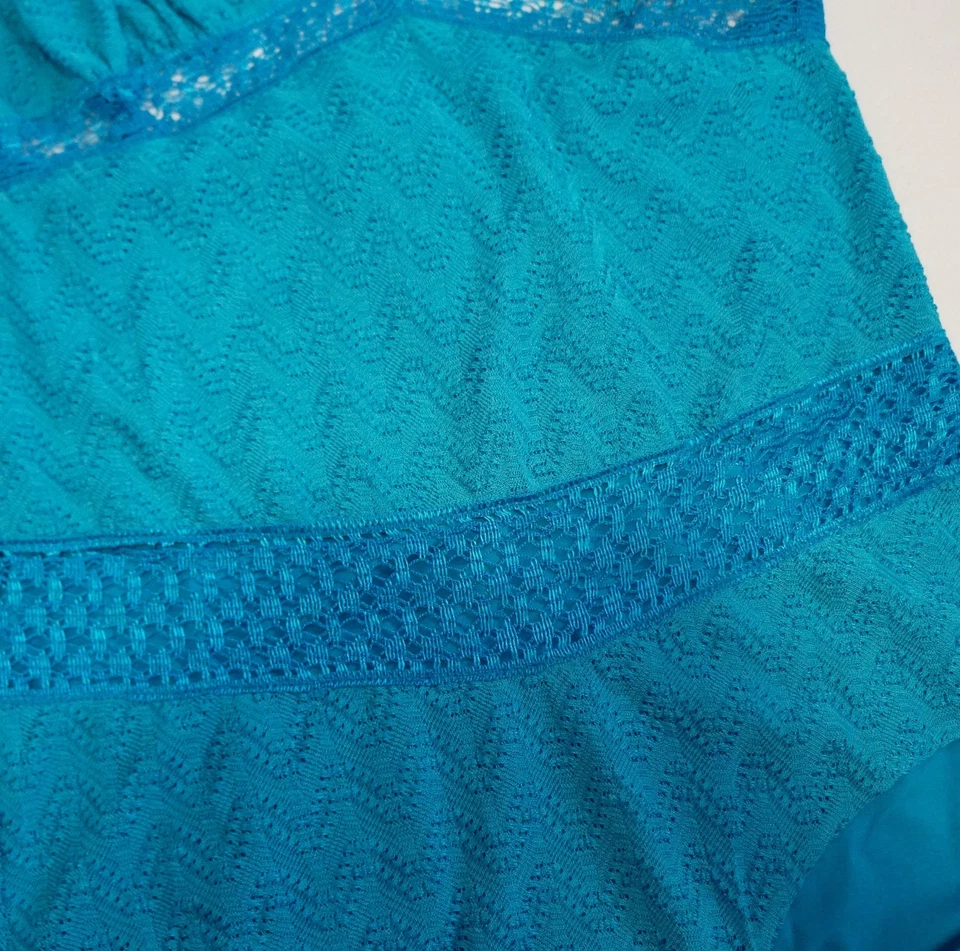 🆕️ Auth MISSONI MARE Blue Knit ONE-PIECE Swimsuit Bathing Suit EU-50 US-16 XL - Изображение 3 из 4