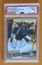 2019 Topps Finest FERNANDO TATIS JR. RC Auto #FAFTJ PSA 9 MINT