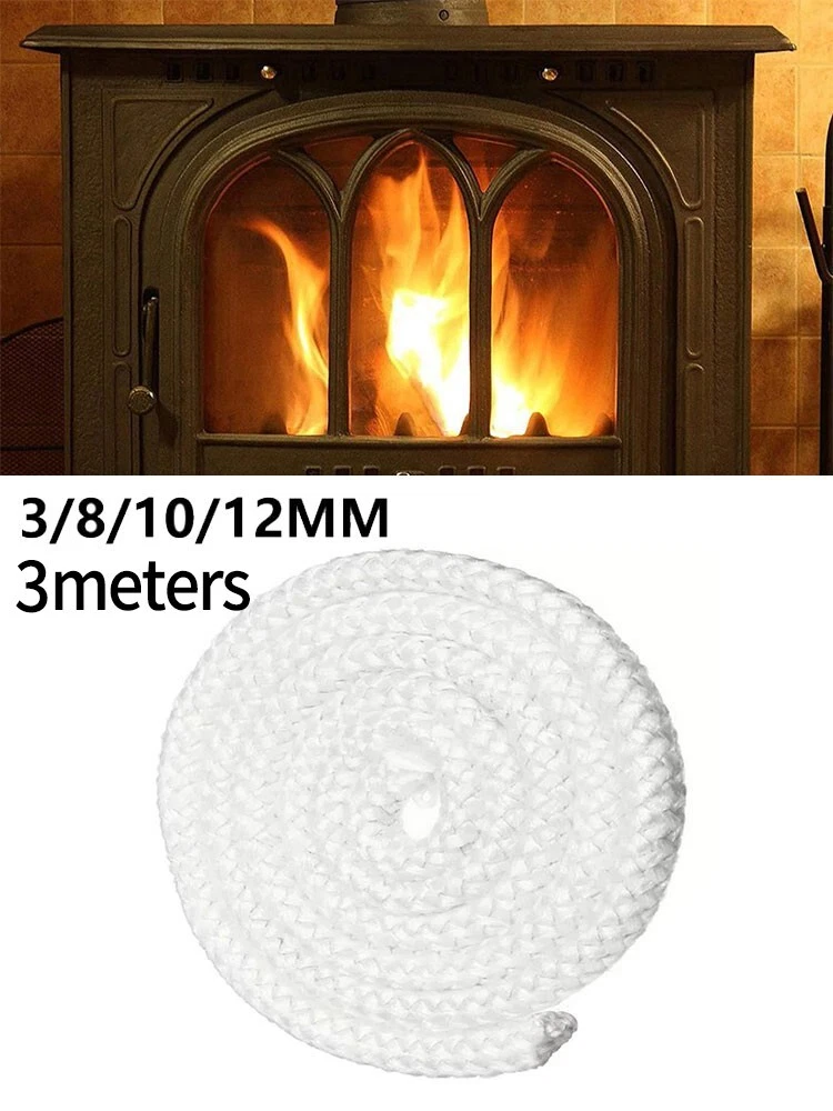 6/8/10/12mm Diameter Rope Seal Door Seal Fiberglass Fire Rope Log Burner |  eBay