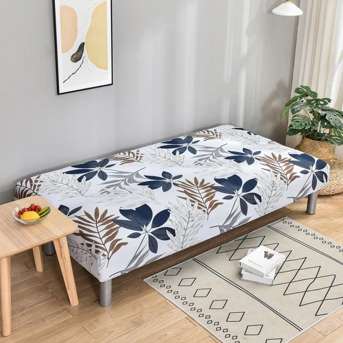 Printed Futon Covers Stretch Sofa Bed Slipcover Anti Slip Elastic Couch Cover - Picture 43 of 90