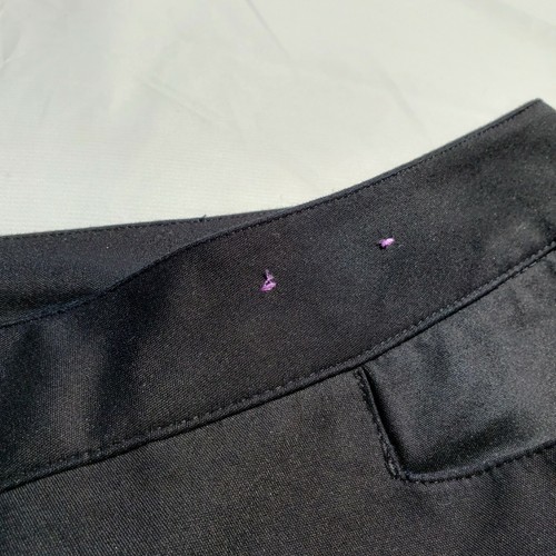Womens Lane Bryant Pant Size 24 Black Crop Cuffed Office Casual Dress - Picture 6 of 8