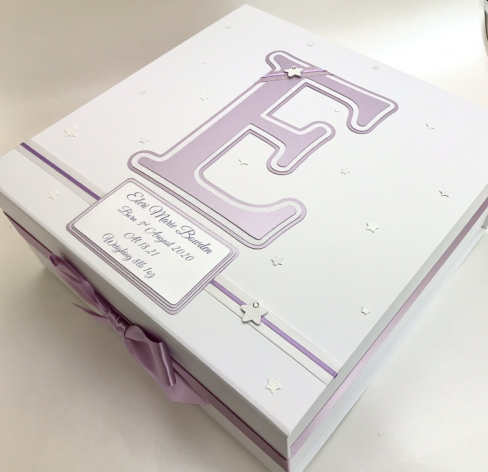 Personalised EXTRA LARGE Baby Keepsake Box/ Memory Box. ANY COLOUR eBay