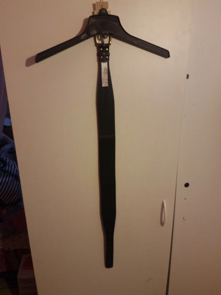 Mossimo Women's Medium Black Leather Belt with Stretch [New with Tags] - Image 3 of 4