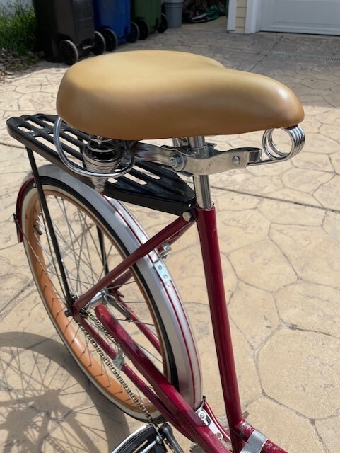 Hawthorne Flyer 1940's beach cruiser restomod bicycle in