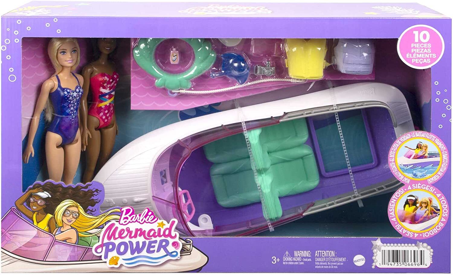 Barbie Mermaid Power Boat And Dolls - Image 5