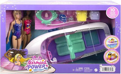 Barbie Mermaid Power Boat Playset