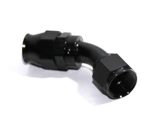 AN12 -12AN AN-12 45° Degree Swivel Fuel Oil Gas Line PTFE Hose End Fitting Black