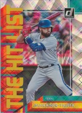 Isiah Kiner-Falefa 2022 Panini Donruss The Hit List Diamond THL-9 Texas Rangers