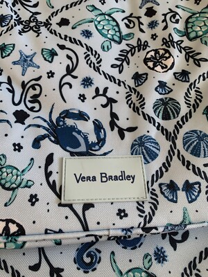 Vera Bradley Mint Green Backpack with Sea Life Embroidery Vera Bradley Reactive Grand Backpack in Mint Sea Life Turtle  main image 2