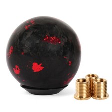Universal Forged Carbon Fiber Manual Car Gear Shift Knob Lever Shifter Black