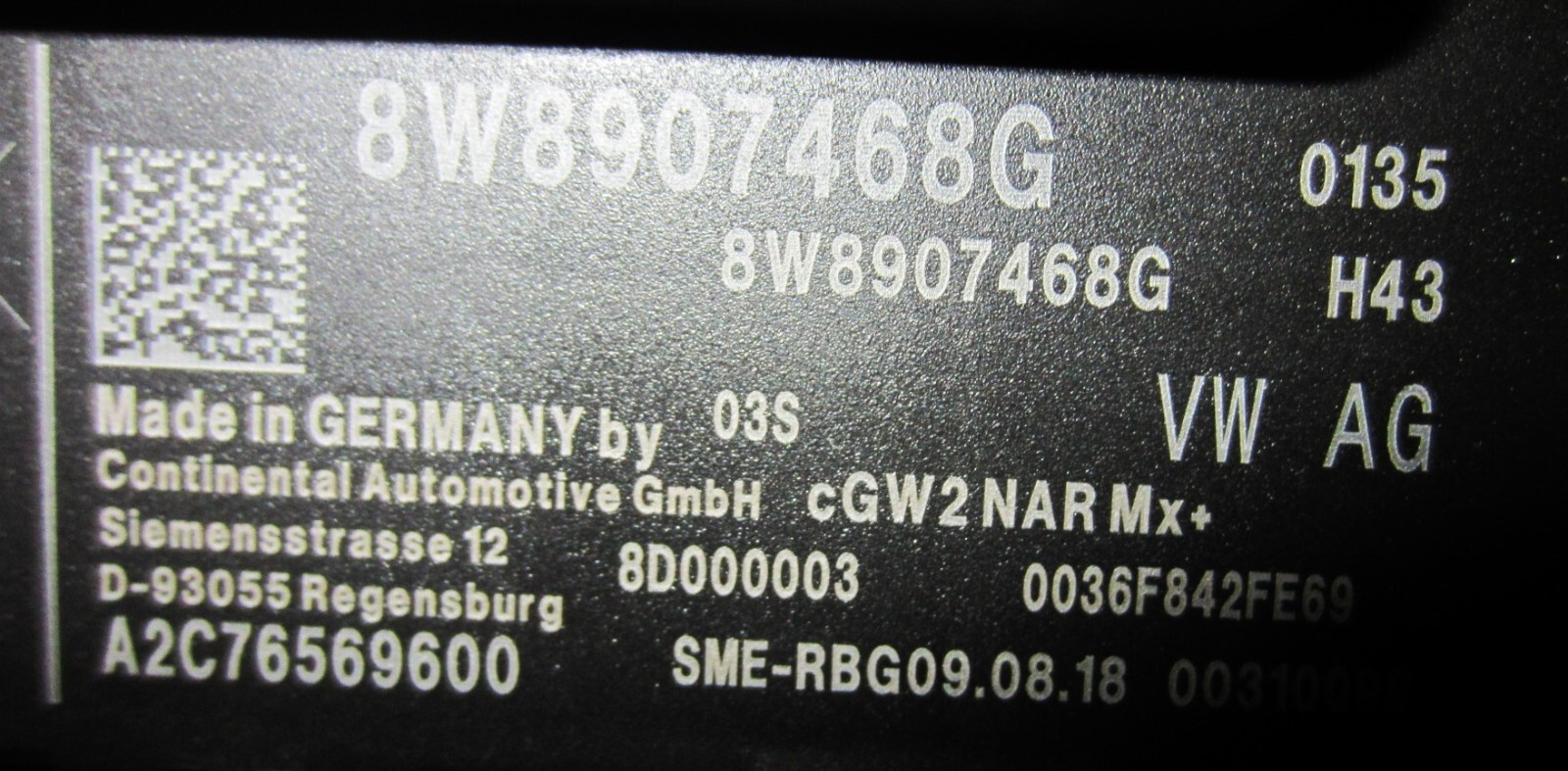 Bentley diagnosis interface for data bus (gateway) 8W8907468G OEM NEW OTHER
