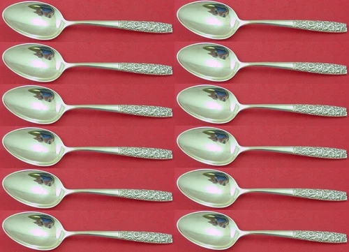 Contessina by Towle Sterling Silver Place Soup Spoon Set of 12 pcs 6 7/8"