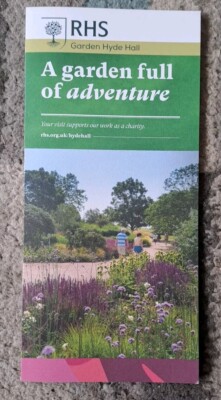 RHS Garden Hyde Hall Werbe-Flyer ausklappbar (Chelmsford, Essex)