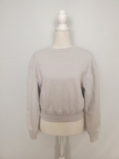 Wild Fable Light Grey Lightweight Semi Cropped Sweatshirt Women's Medium NWT