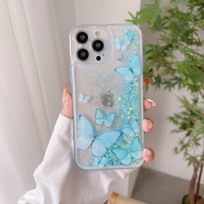 Für iPhone 15 14 13 Pro Max Plus 12 Treibsand Leuchtend Case Handy Schutzhüllen