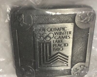 Figure Skating Lake Placid 1980 Belt Buckle Lake Placid Ice Dance | Accessories | Lake Placid 8 Olympic  main image 2