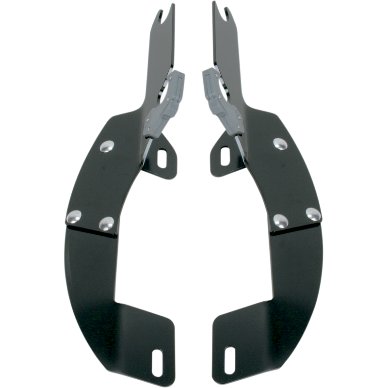 Memphis Shades Plate-Only Mount Kit For Cafe Fairing - Fits Harley Dyna Models, Trigger-Lock System, Black