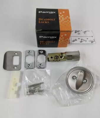 Pamex Interior Deadbolt Thumb Turn Satin Stainless Steel NO KEY