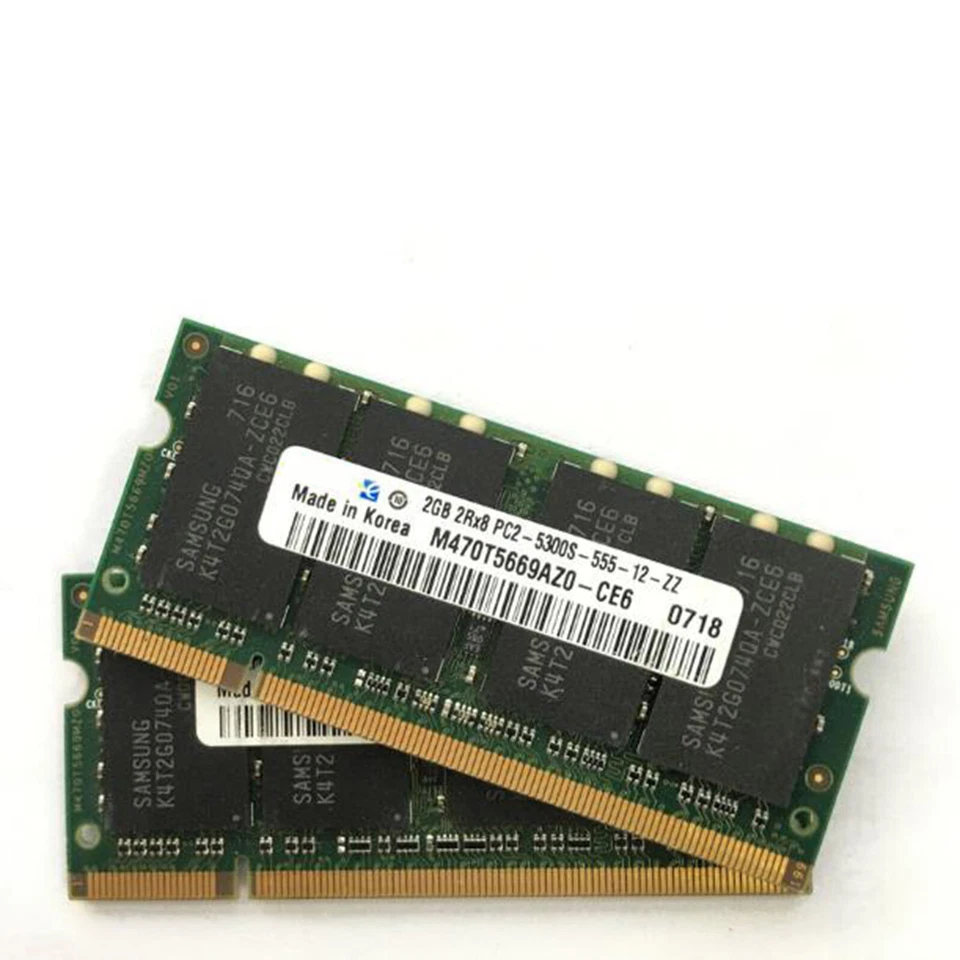 1GB/2GB Memory Card For Samsung 2GB PC2 6400S 2G 1G DDR2 800 667 2nd Generation - Image 4 of 4