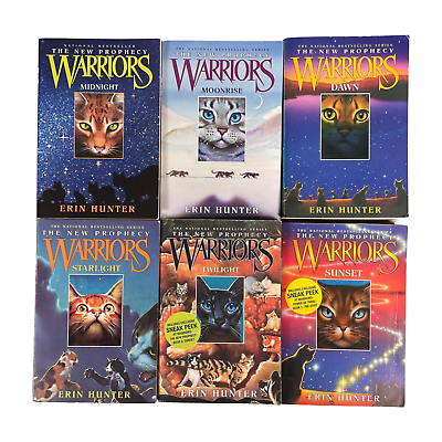 Warriors Cats Series 2 The Prophecy by Erin Hunter 6 Books Set for