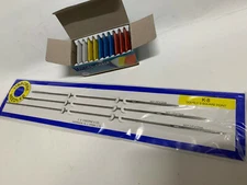 C.S. Osborne and Co. No. K-8 - Straight Double 3 Square Point Needle Card+ Chalk