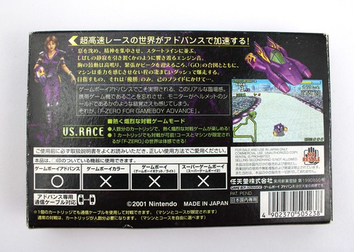 F-Zero Maximum Velocity Gameboy Advance - Japanese Version - with Manual & Box - Picture 8 of 10