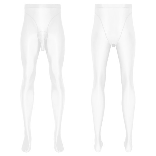 Glänzende dehnbare Herrenstrumpfhose Yoga Bodybuilding Ballett Tanz Strumpfhose Clubwear - Bild 22 von 64
