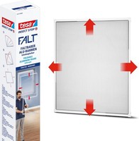tesa Insect Stop Falt Alu Rahmen Teleskopierbar FüR Fenster Weiß, 80 Bis 140 Cm