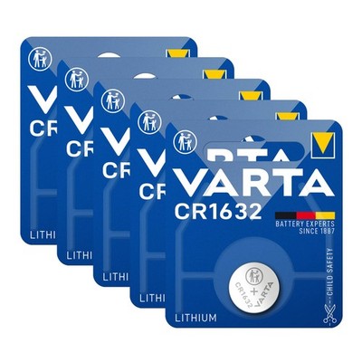 5x Varta CR 1632 DL1632 3V Lithium Batterie Knopfzelle 3,2 x 16mm Blister CR1632