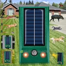 USB/Solar Power Garden Ultrasonic Animal Repeller Pest Repellent Cat Dogs Deer A