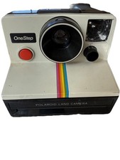 Vintage Original Polaroid SX-70 OneStep White Rainbow Land Camera Untested