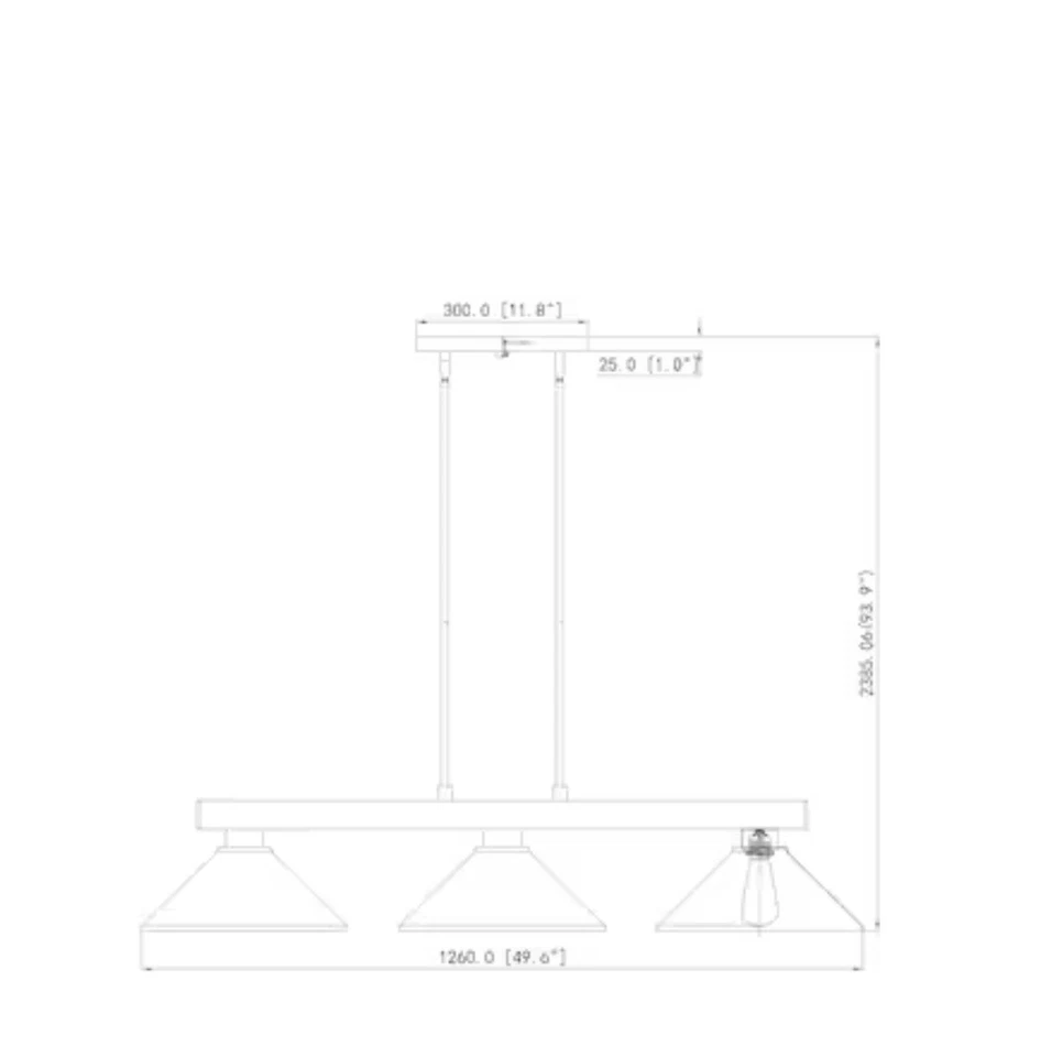 Cobalt by Z-Lite 3 Light Billiard in Modern Gold with Bronze Steel Shades - Image 2 of 3