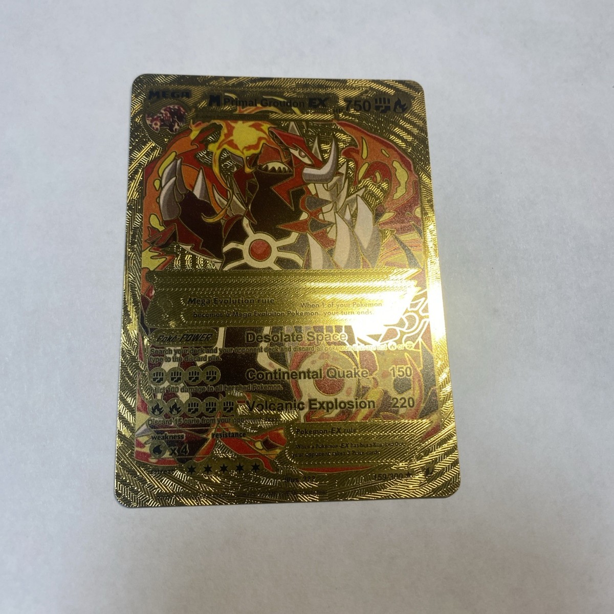 pokemon card mega primal groudon ex Sell (Full Art) (Holo) your opponent takes 2 Prize cards. Mega Primal Groudon EX Hp750
