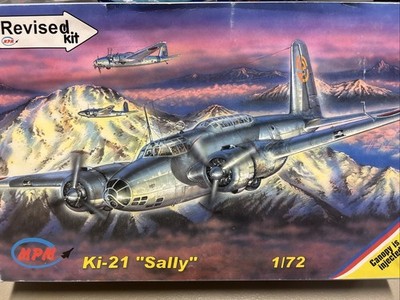 MPM 1/72 Scale Ki-21 ''Sally'' - Revised Kit With Eduard Canopy Mask