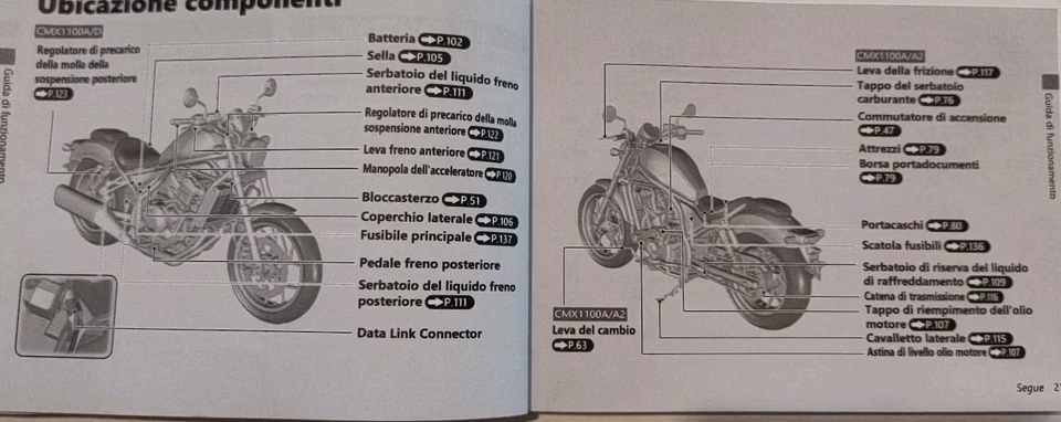 libro uso e manutenzione HONDA CMX1100A/A2/D/D2. 2022 - Immagine 4 di 4